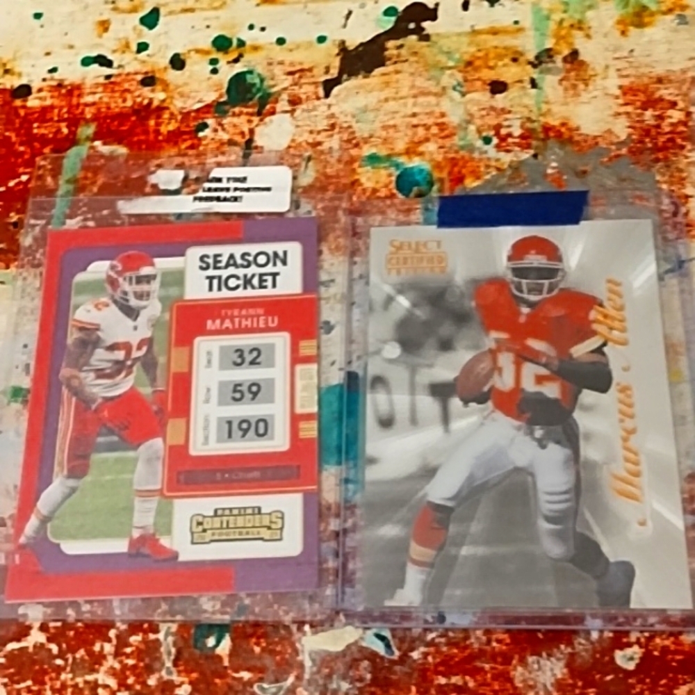 Marcus Allen & Tyrann Mathieu cards